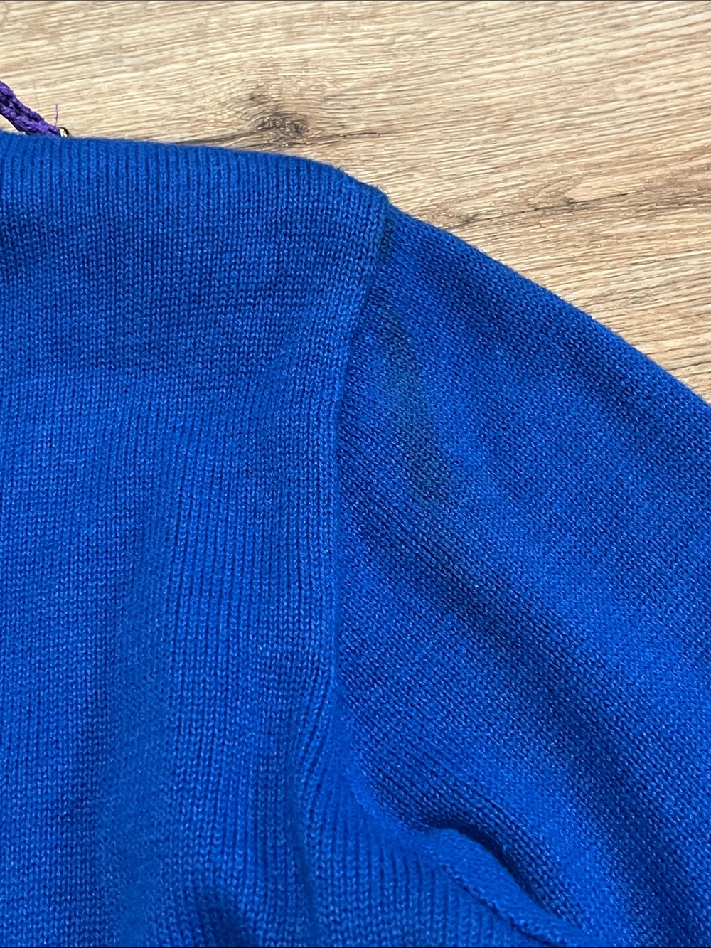 Jack B. Quick Halloween Witch Cat Pumpkin Cardigan Sweater Blue Size M Vintage - Picture 13 of 13